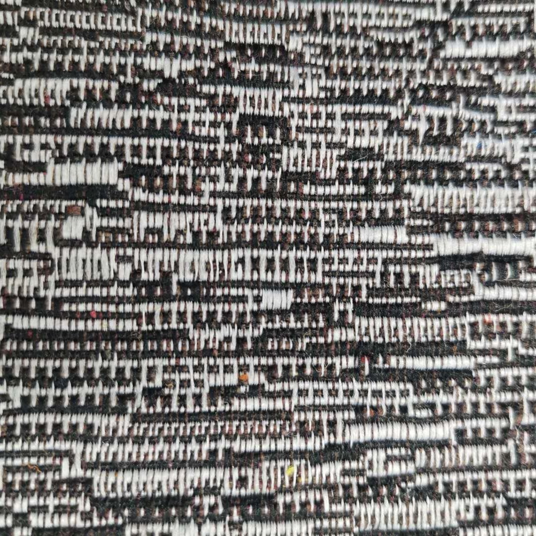 100% polyester flocking linen look upholstery fabric