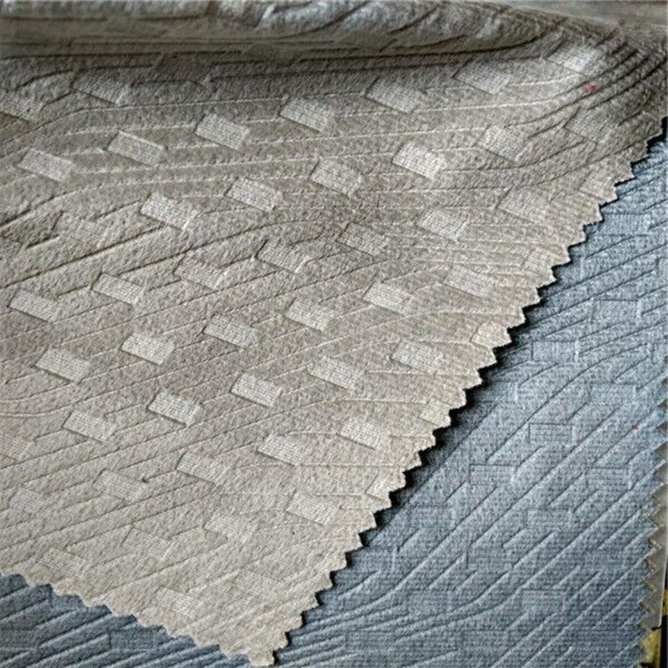 100% polyester bus auto car seat embossed patterns knitting fabric