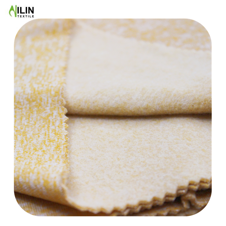 100% polyester cationic one side brush fleece fabric for jacket
