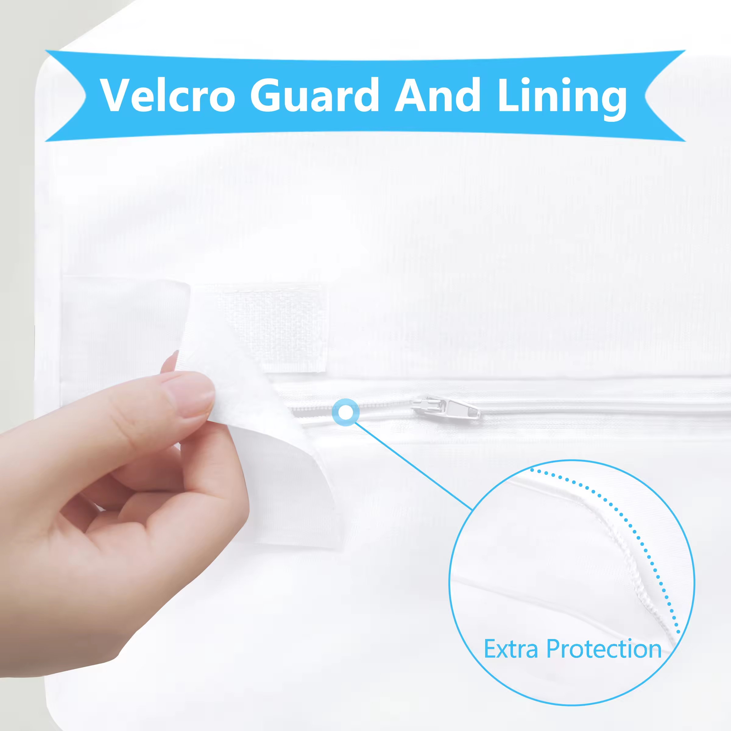 Anti Dust Bamboo Polyester Terry Knitted Fiber Fitted Sheet 100% Waterproof Bed Cover Mattress Protector with Zipper