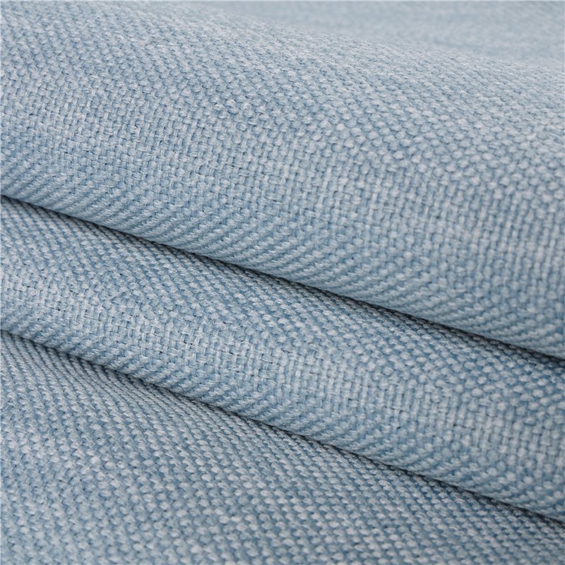 100% inherently flame resistant polyester linen like dim out curtain fabric for hotel