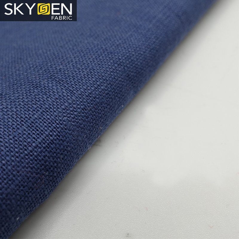 Skygen heavy 200 gsm 100 linen fabric 94 colors textile linen 100% linen fabric heavy fabric