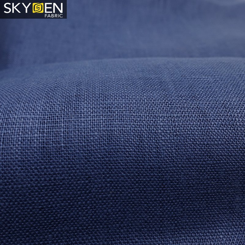Skygen heavy 200 gsm 100 linen fabric 94 colors textile linen 100% linen fabric heavy fabric
