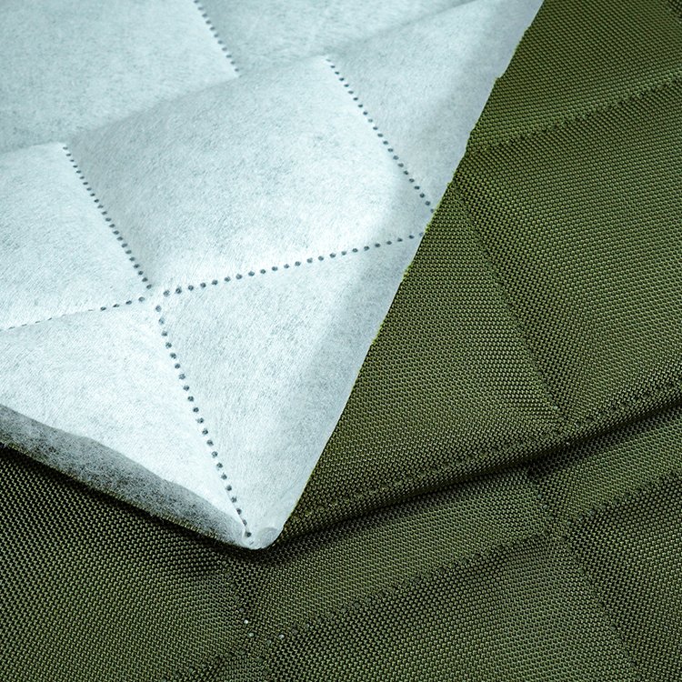 Wholesale Custom 100 % Polyester Quilted Cotton Waterproof Coating Jackets Fabric Ultrasonic Quilting Upholstery Fabric For Car