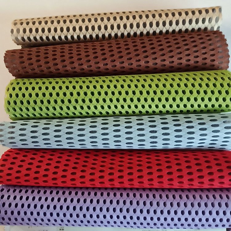 Sports Shoes 100% Polyester Fabric 3d Plaid Tricot Knitted Air Mesh Fabric Office Chair Motorcycle Tear Resistant 1-4mm 1 Meters