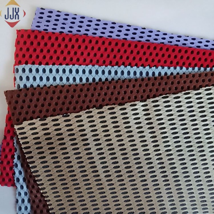 Sports Shoes 100% Polyester Fabric 3d Plaid Tricot Knitted Air Mesh Fabric Office Chair Motorcycle Tear Resistant 1-4mm 1 Meters