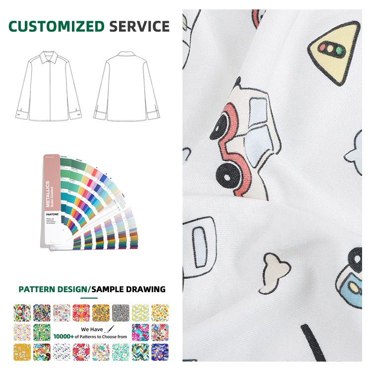 Hot Selling Custom Prints Bamboo Knit Jersey Anti-bacteria Bamboo Cotton Fabric Manufacturer Bamboo Viscose Fabric For Babies