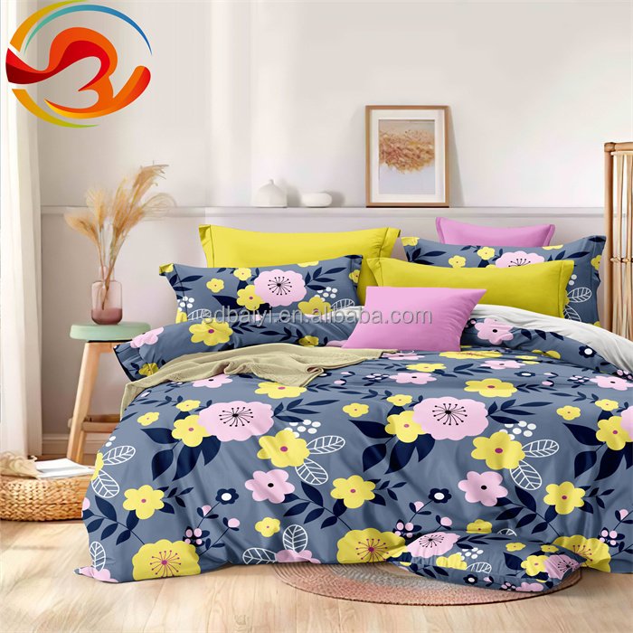 3Pcs arrival bed sheets set quilts fitted sheet pillowcase curtain 3D draps de lit en gros ensemble de literie bed king sheets