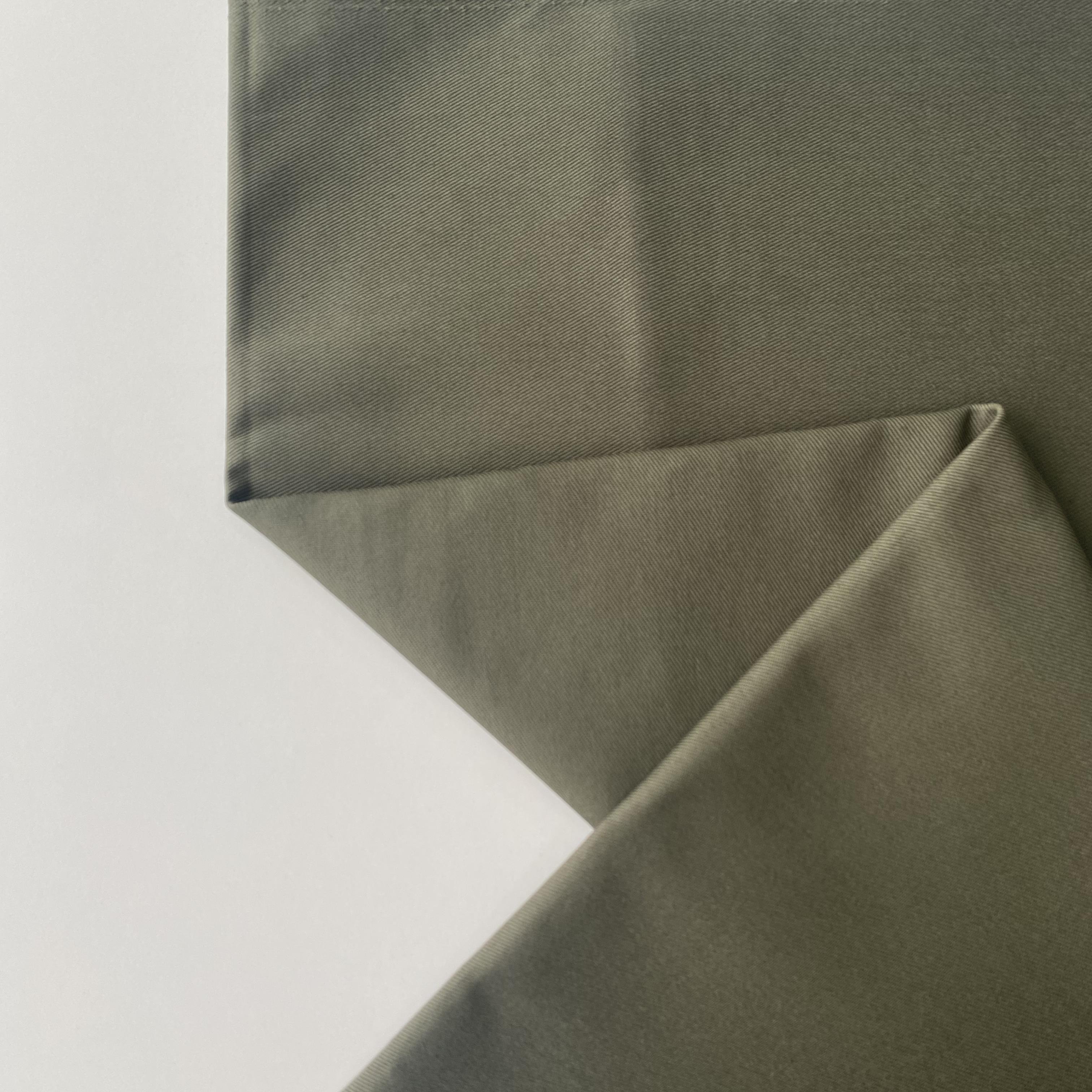 Environmentally Friendly Cotton Cloth Organic Twill Solid Color Light Blocking Simple Women's Fabric