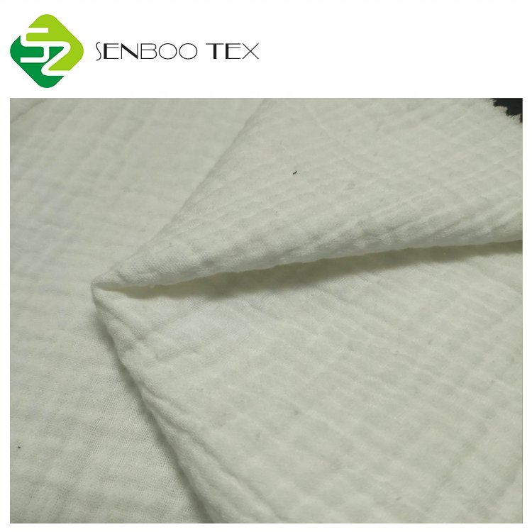 Summer Series Ramie Cotton Gauze Crepe Fabric for Home Textiles and Dresses