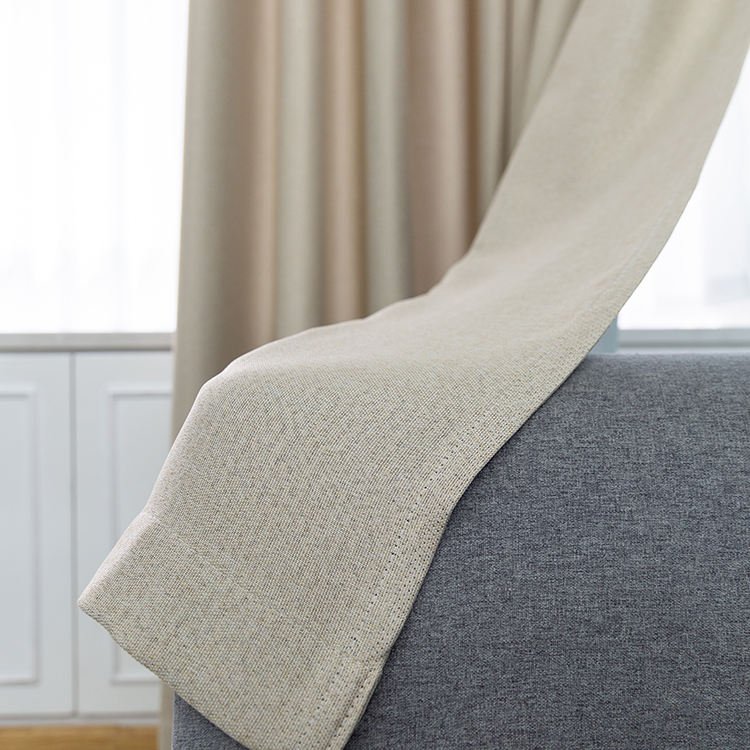 Curtains Blackout Lowest Price European Style Linen Luxury Curtains Blackout Fabric