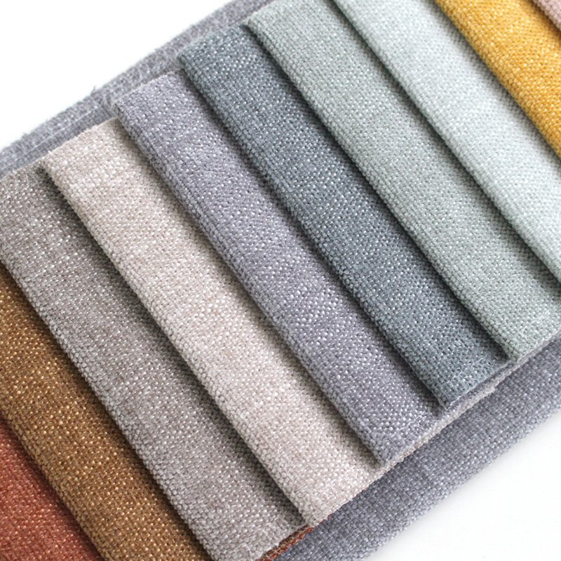 Cheap 100% Polyester Woven Linen Look Living Room Furniture Upholstery Fabrics For Sofa Curtain Bedding