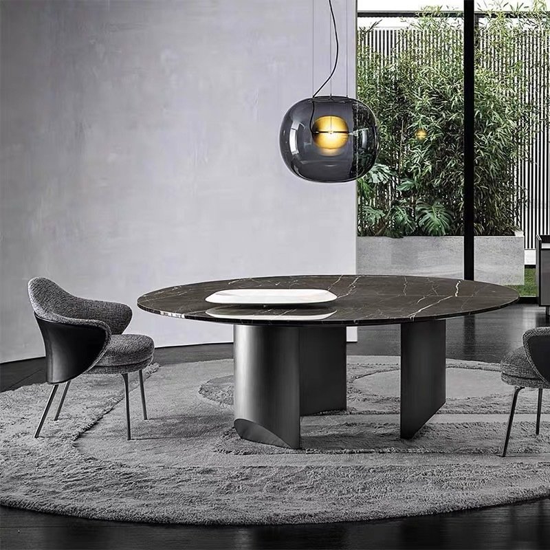 Modern Italian Design Home Dining Room Home Furniture Restaurant Stainless Leg Cotton Linen Fabric Dining Chair