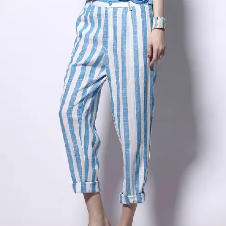 Hot selling cotton linen 150gsm Strip two-tone chambray style colorful cotton soft yarn dyed slub linen shirting fabric Europe