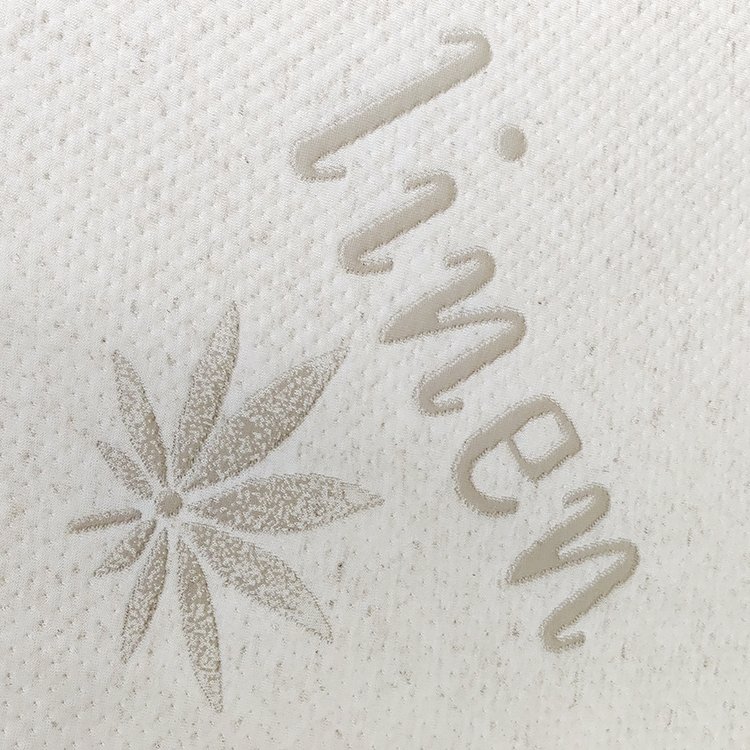 Factory direct sale dirt resistant plain color good care 100% linen fabric for mattress
