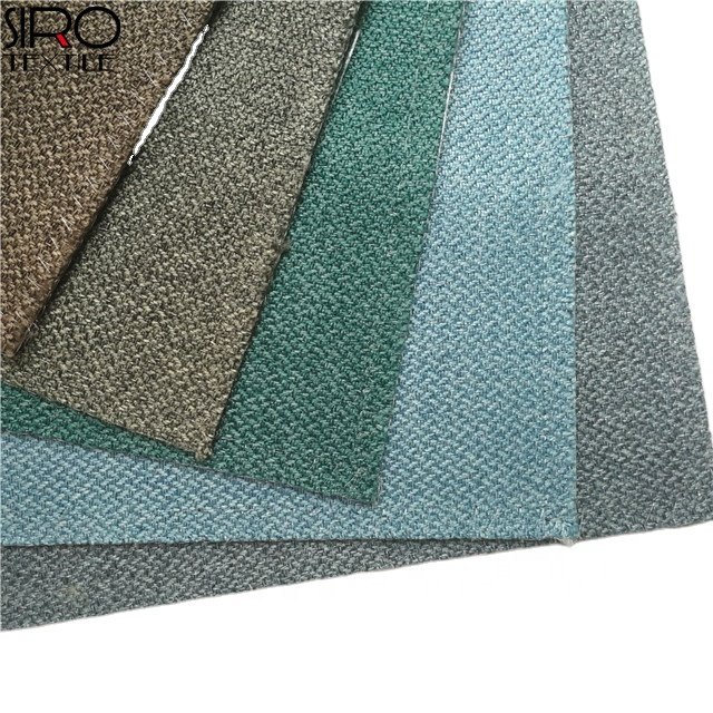 Factory supply woven linen like 100% polyester china curtain fabrics for home curtain