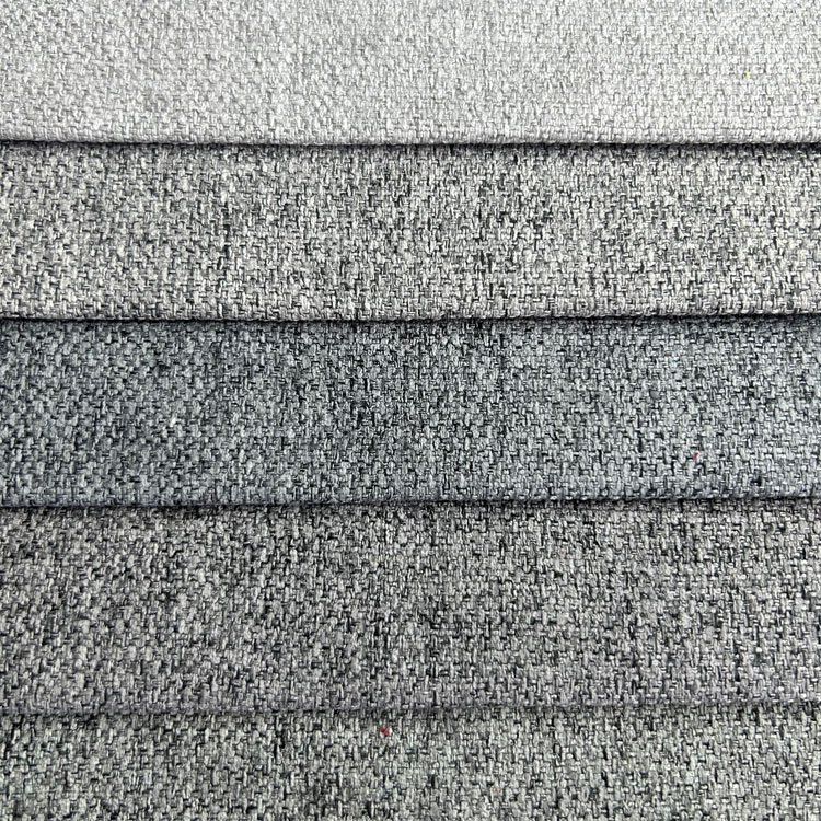 Wholesale Linen Fabric Importer Linen Look 100% Polyester Linen Like Sofa Fabric