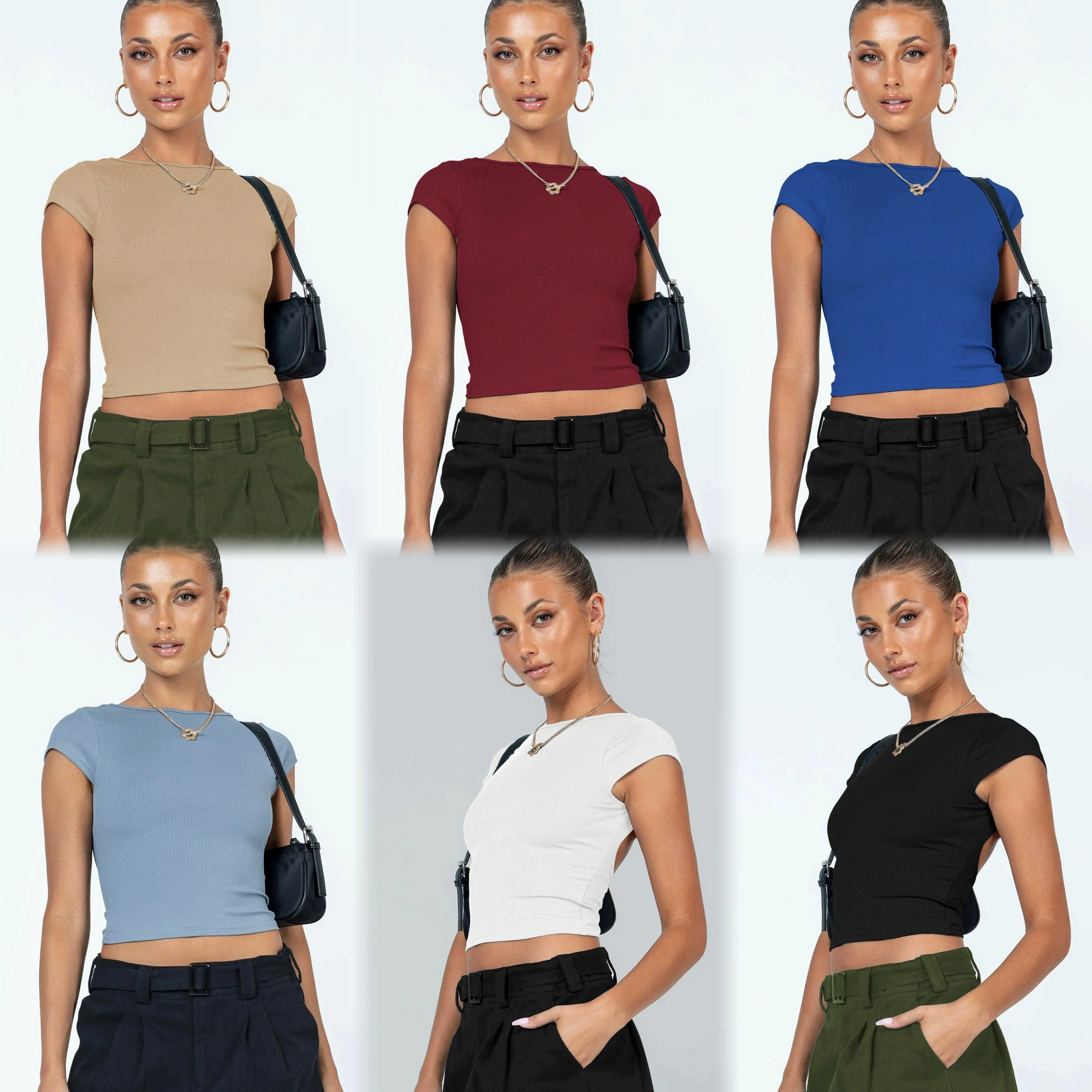 Wholesale women's T-shirt fashion natural soft breathable organic bamboo viscose fabric easy fit