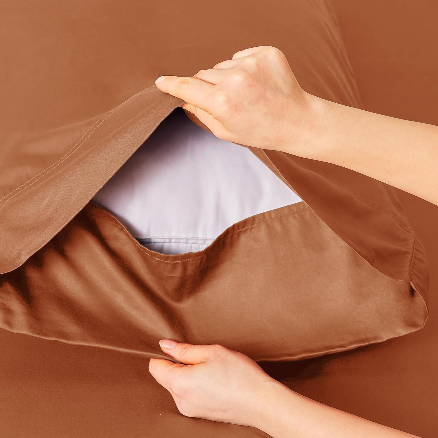 Wholesale Luxury queen size 4 piece bedding sheet set - breathable 100% bamboo fiber fabric bedding