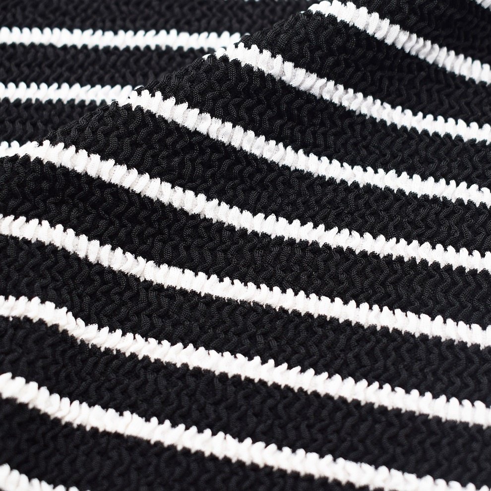XA1225 stripe seersucker fabric for swimwear bikini dress nylon polyester crinkle swimsuit spandex good stretch Hunza G fabric