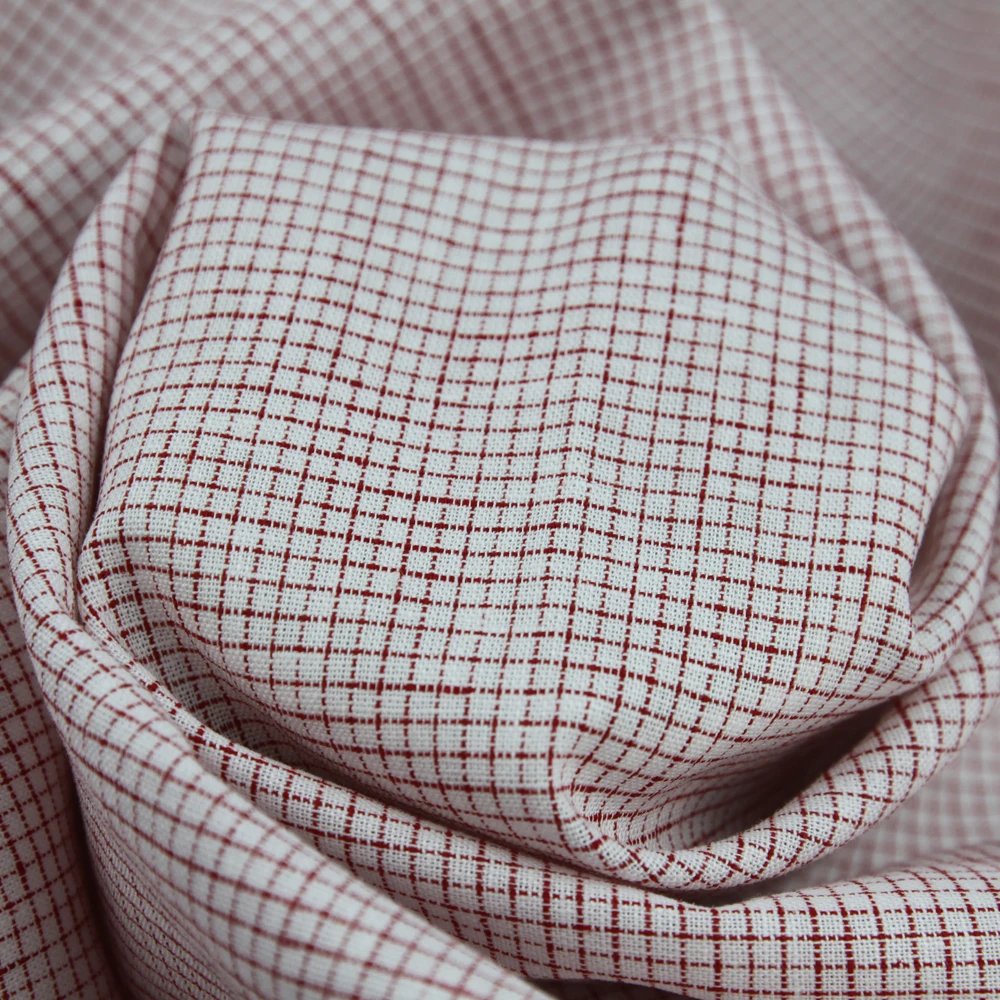 Exquisite and magnificent Blackout Linen Cotton Yarn Dyed Check Fabric for Dress or Shirt or Garment