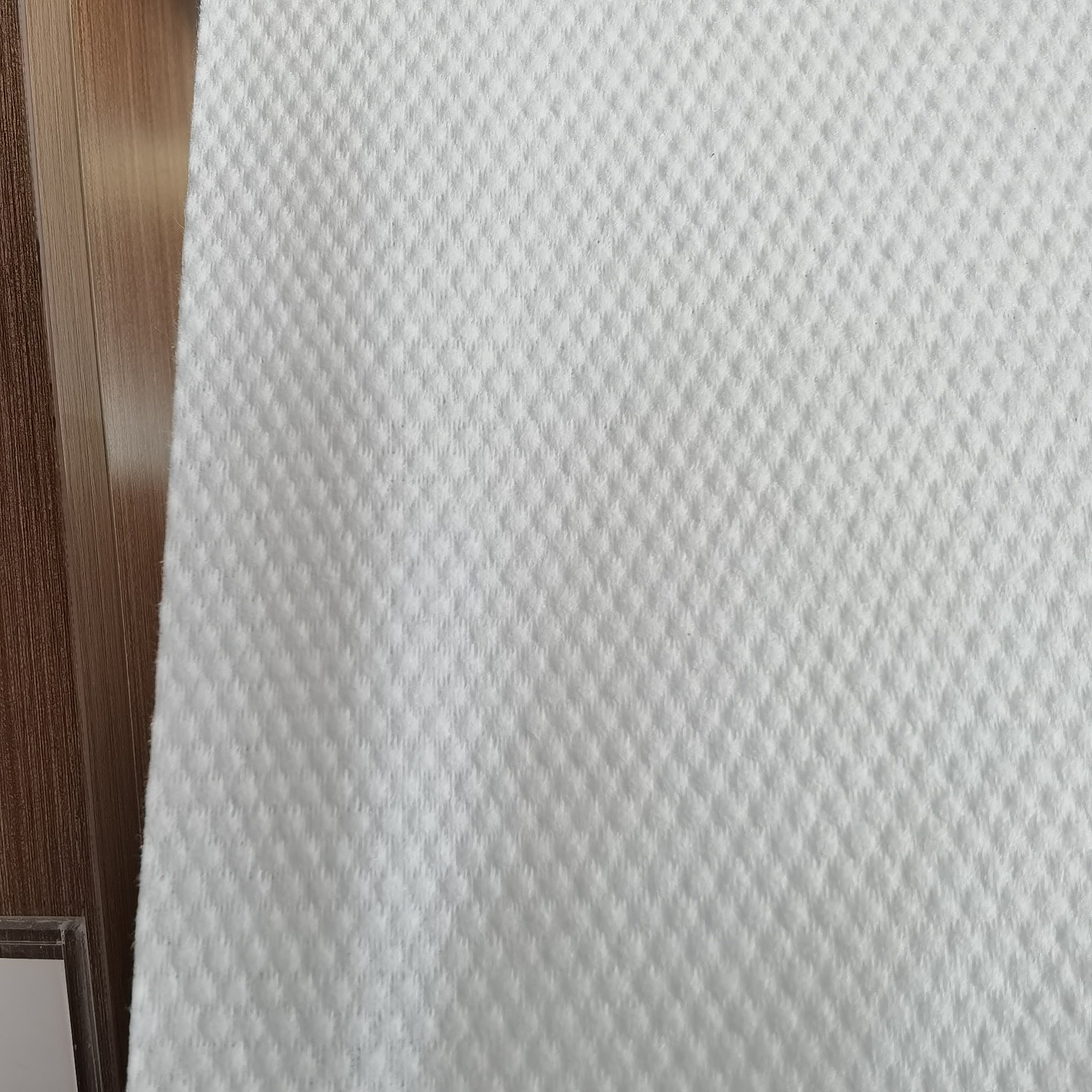 Plain Customized Cotton Spunlace NonwovenParallel Cross Pearl Spunlace Nonwoven Fabric For Washcloth Jumbo Rolls