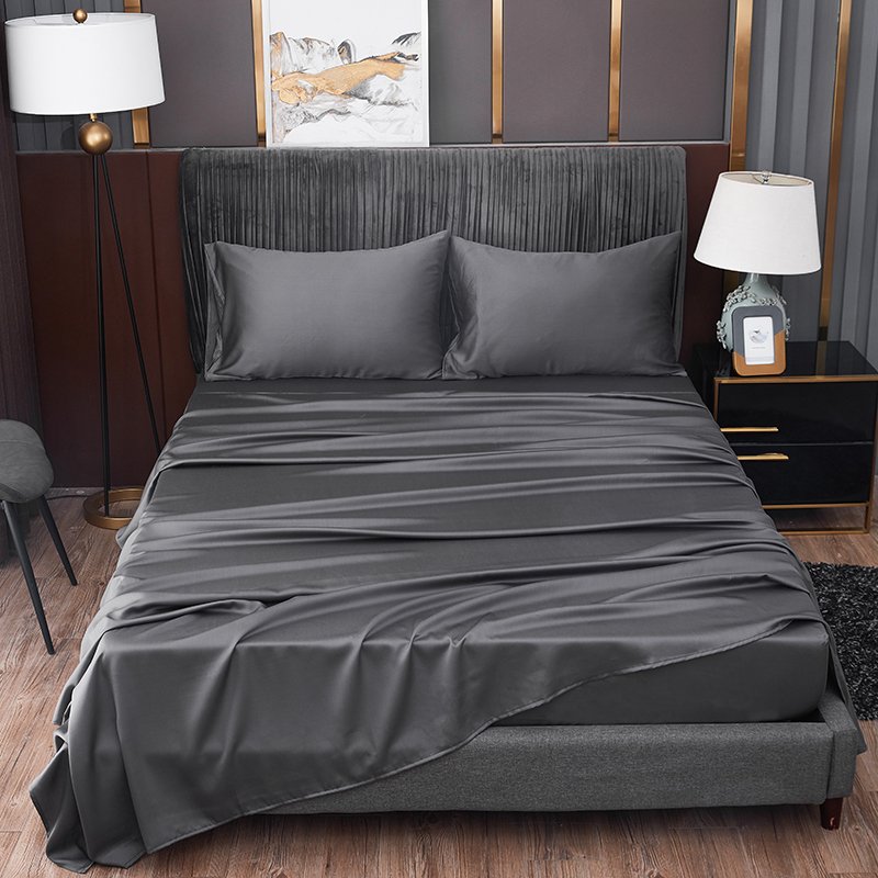 Custom Bamboo Bedding Set Luxury Bed Sheet Set for Hotel