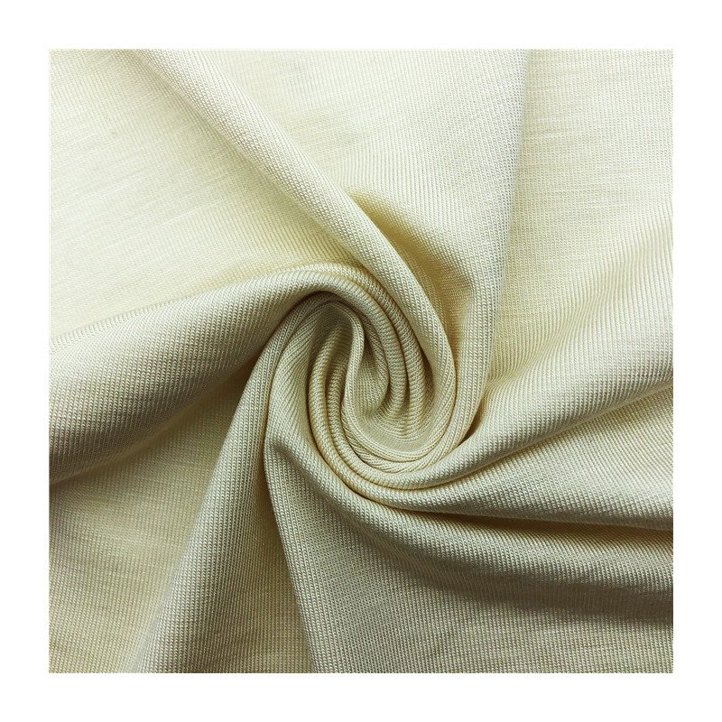 High quality Eco-friendly breathable knitted fabric 220gsm 94%bamboo 6%spamdex solid color jersey fabric for T-shirt
