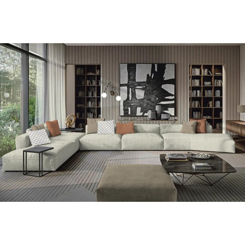 Bomar IVY High Quality Italian Luxury Polyester Linen Cotton Upholstery Fabric Woven Dyed Simple Modern Cut Color Factory Stock