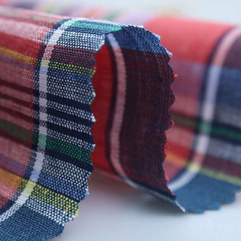 Delicacy Magnificent 100%Linen Yarn Dyed Check Fabric for Dress or Shirt
