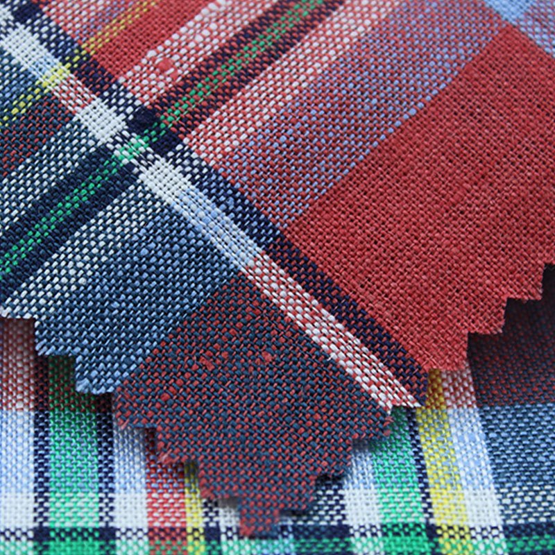 Delicacy Magnificent 100%Linen Yarn Dyed Check Fabric for Dress or Shirt