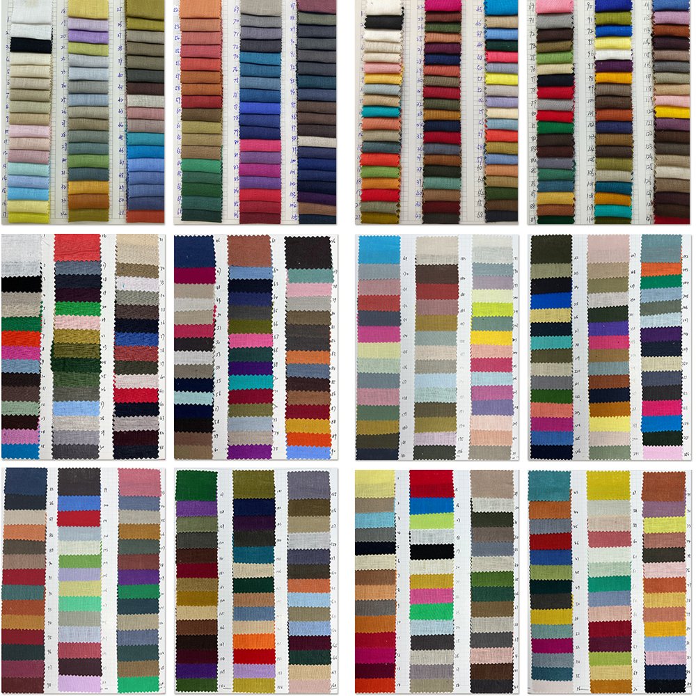 Color Block Organic 100% Linen stripe ruffle edge cloth napkins for wedding Embroidered LOGO Cotton Linen napkin placemat