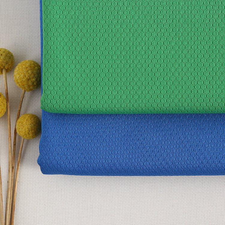 100% Polyester mesh stretch Knitting Shiny Plain Fabric Wholesale Textile Factory Flocking Mesh Fabric for basketball Jersey