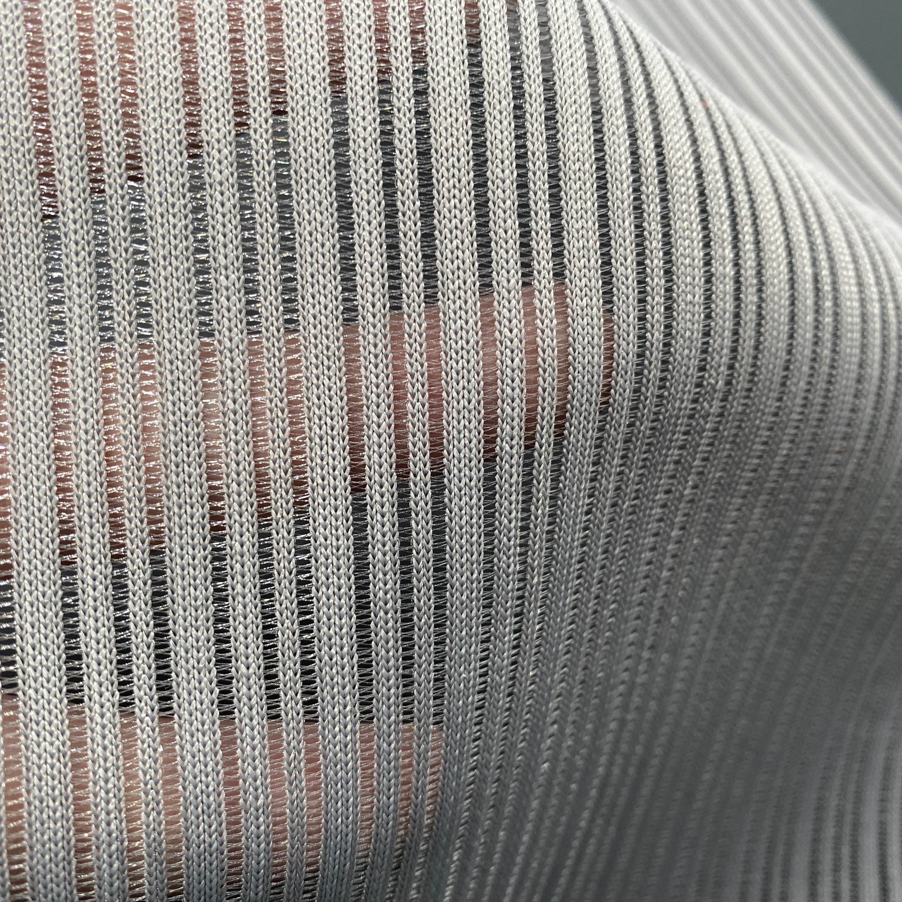 Strip 100% monofilament polyester outdoor mesh fabric for office chair, cradle, back material