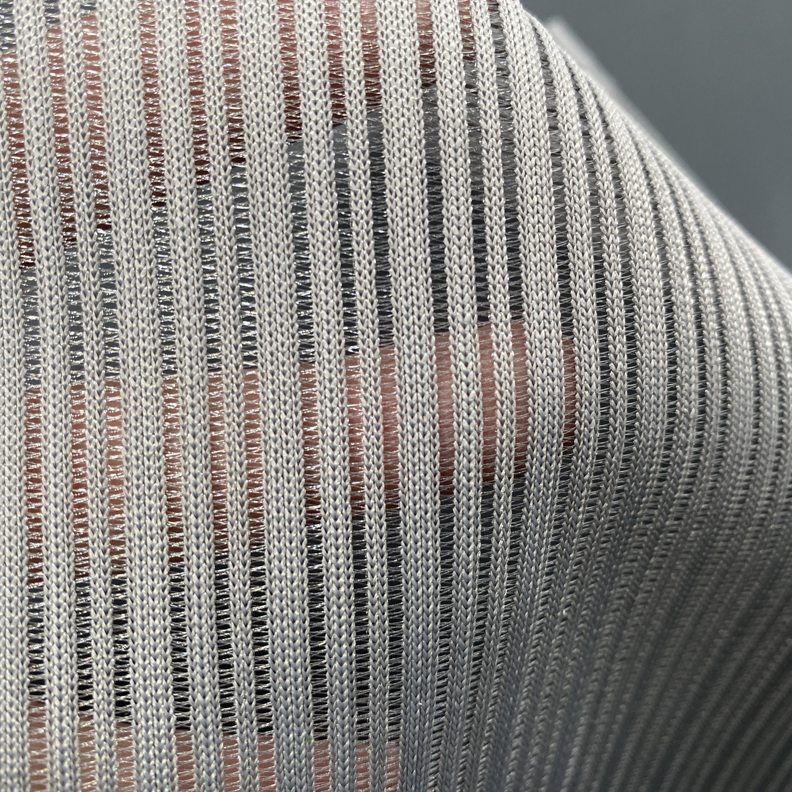 Strip 100% monofilament polyester outdoor mesh fabric for office chair, cradle, back material