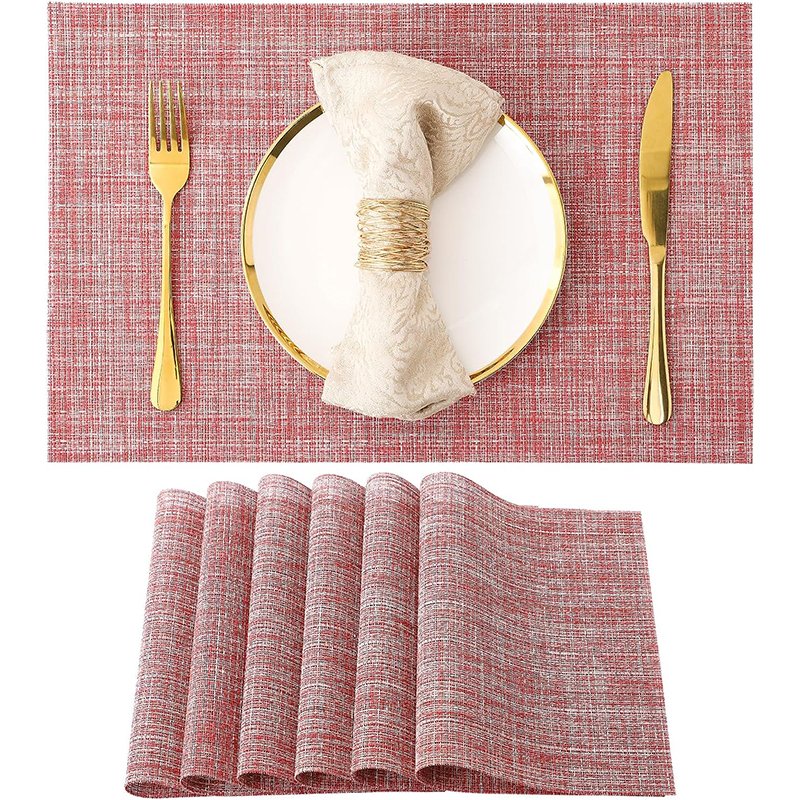 cotton dining table wedding rattan faux leather place mat best rustic wedding decor place mats