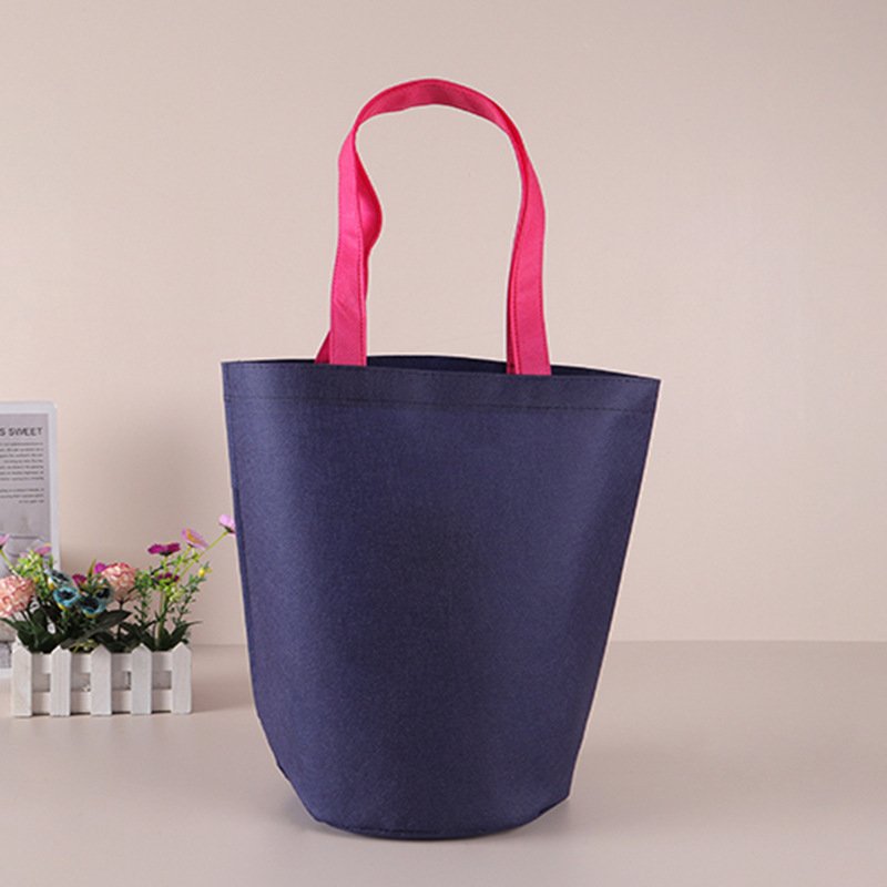 custom fabric color logo printing T/C reusable shopping Natural bamboo fiber Non woven tote bag