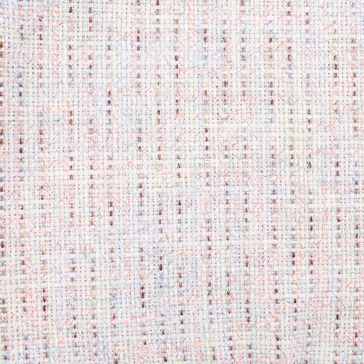 Yarn Dyed 71.6% Polyester 14.3% Rayon 14.1% Cotton Polyester Shiny Plaid Fancy Tweed Fabric