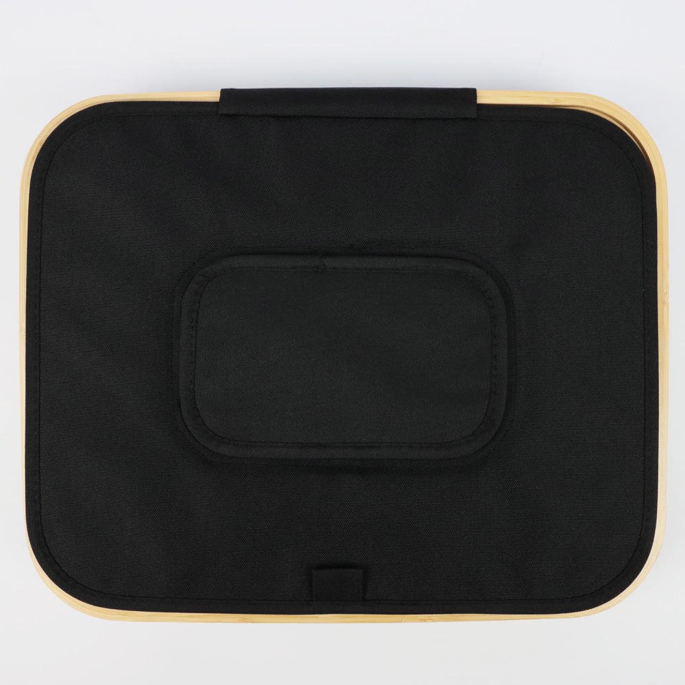 Addreen Customization 100 L Bamboo Black Kitchen Recycling Bin Deposit Bottle Storage Recycling Bottle Basket