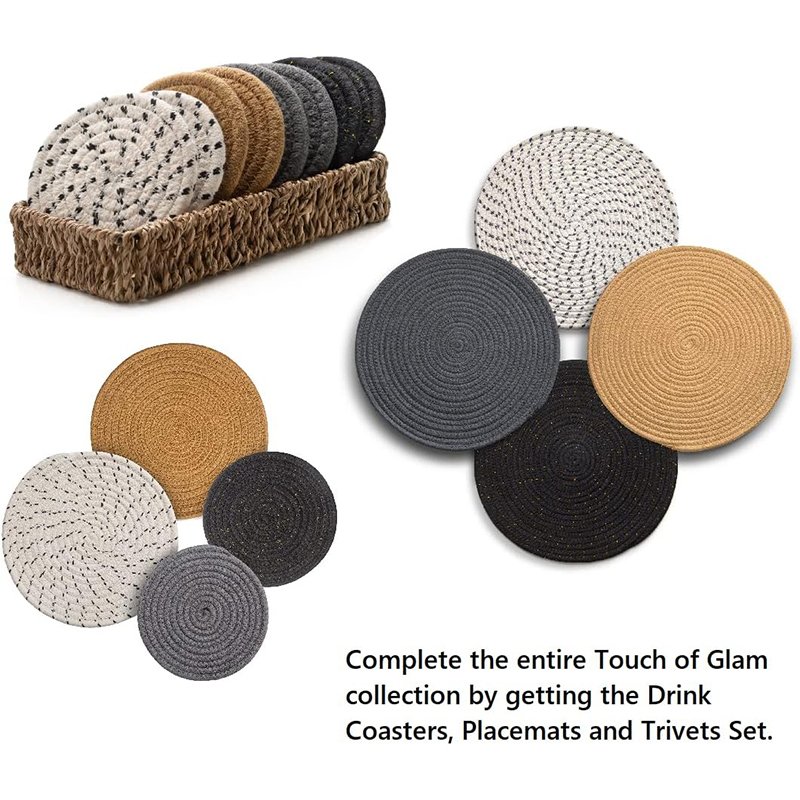 Cloth Fabric Burlap Placemats Modern Table Settings Cotton Table Decor