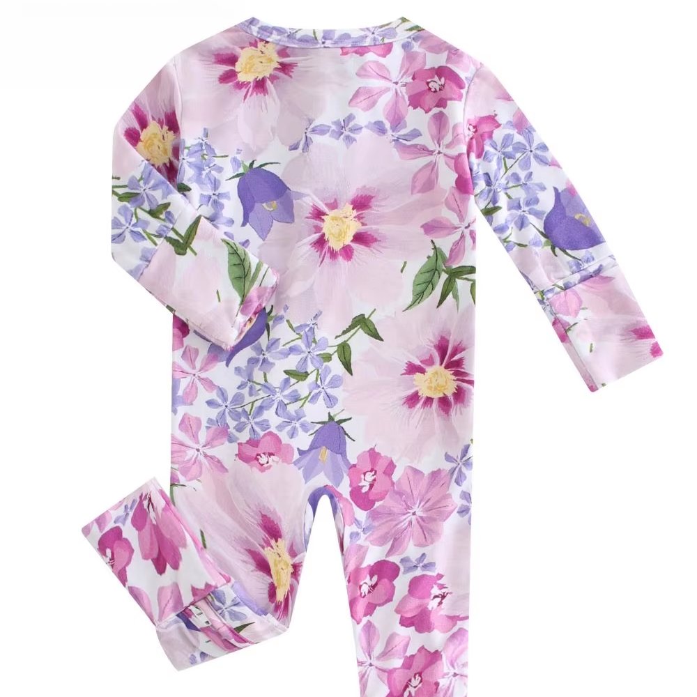 Professional New Quick-Absorbent Soft-Bamboo Fabric Versatile Kid Pajamas Comfortable Sleepwear Zippy Romper