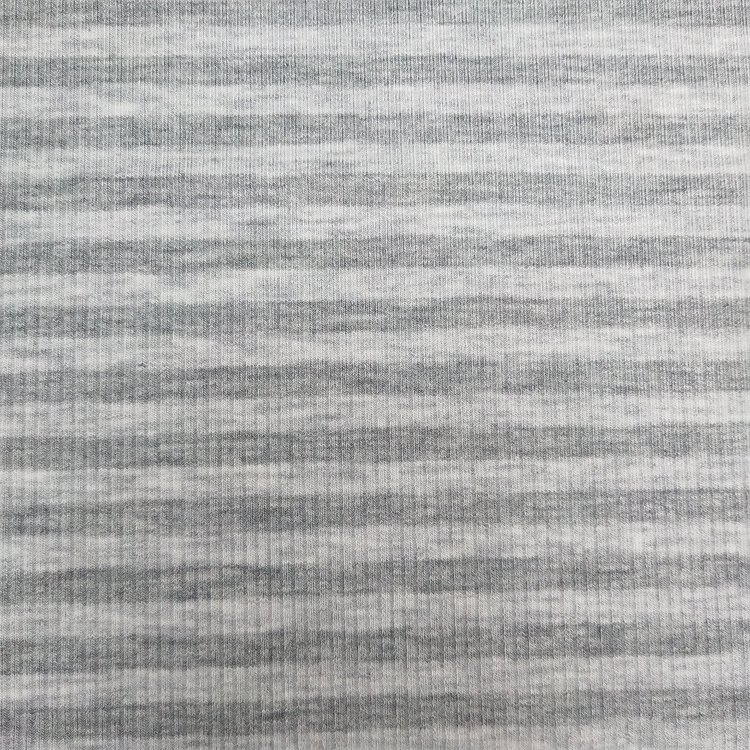 Ready To Ship 95% Bamboo Fiber 5% Spandex Soft Touch Stripe Rib Knit Swimwear Fabric