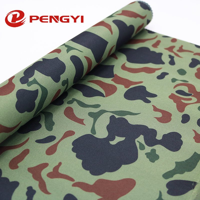 High Quality polyester oxford cordura fabric 600d pvc camouflage fabric outdoor uniform
