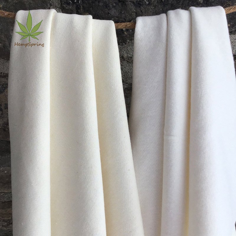 hemp fleece fabric organic bamboo fleece 340gsm hemp bamboo fleece fabric tshirt organic cotton sustainable eco friendly fabric