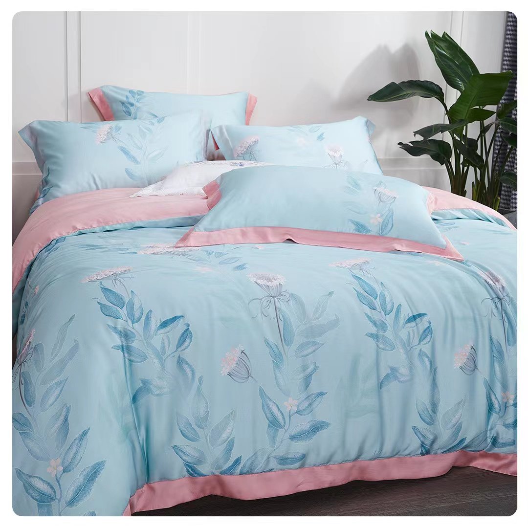 oeko tex100 tencel fabric bedding sets 7 pieces bed sheet bedding set tencel