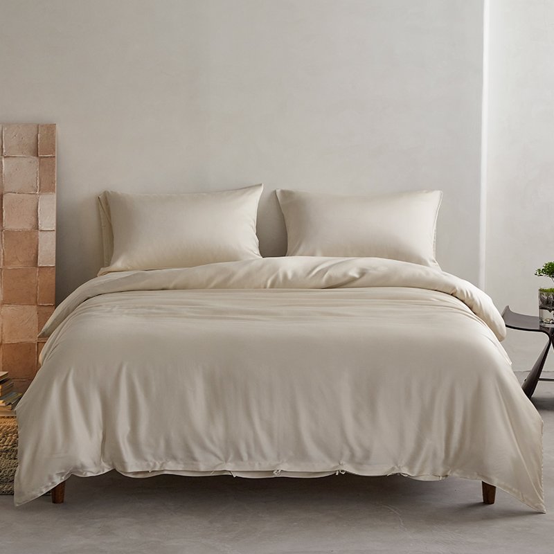 good quality sustainable bamboo fabric duvet cover sets with pillowcases customized packaging for home bedroom