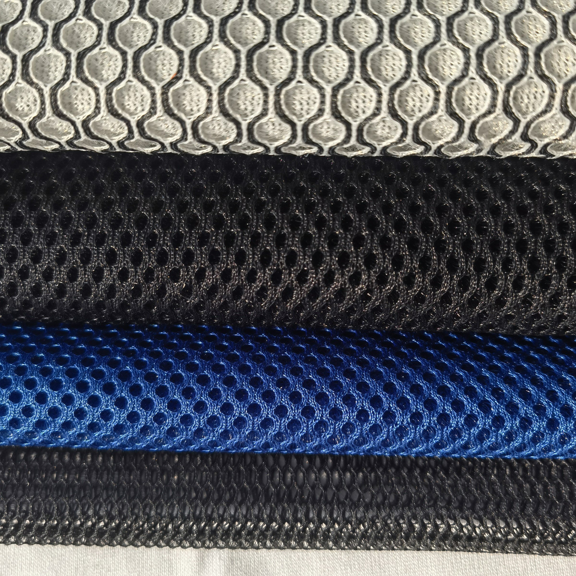 Factory Wholesale Polyester Warp Knitted Sandwich 3d Air Mesh Fabric For Cushion Sport Shoes Bag