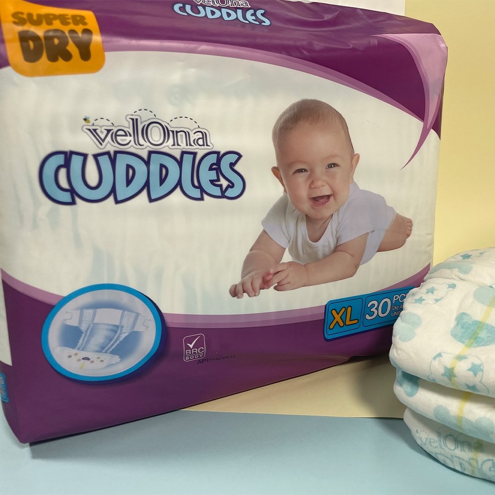 OEM ODM newborn nappy business bamboo overnight sustainable chlorine free eco pure white