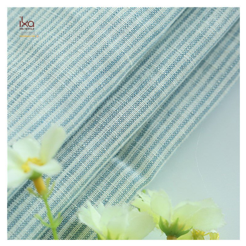 Yarn Dyed Waffle Plaid Gingham Ditsy Floral Check Cotton Blend Pure Linen Fabric with Pattern2.80m Striped Herringbone Wholesale
