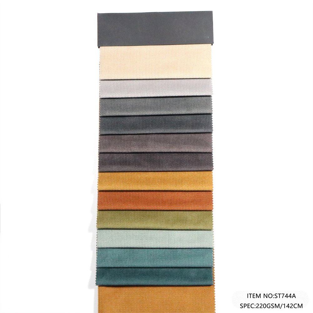 Hot Sale Fabric Polyester For Sofa KS Velvet Sofa Fabric Multi-colors Design Velvet Sofa Fabric
